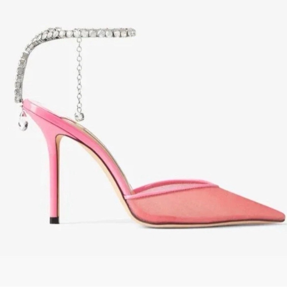 Jimmy Choo Candy Pink Saeda Heels